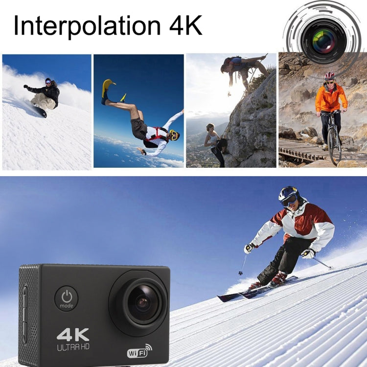 F60 2.0 inch Screen 170 Degrees Wide Angle WiFi Sport Action Camera Camcorder with Waterproof Housing Case, Support 64GB Micro SD Card(Magenta) - DJI & GoPro Accessories by buy2fix | Online Shopping UK | buy2fix