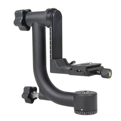YELANGU Horizontal 360 Degree Gimbal Tripod Head for Home DV and SLR Cameras(Black) - Camera Accessories by YELANGU | Online Shopping UK | buy2fix