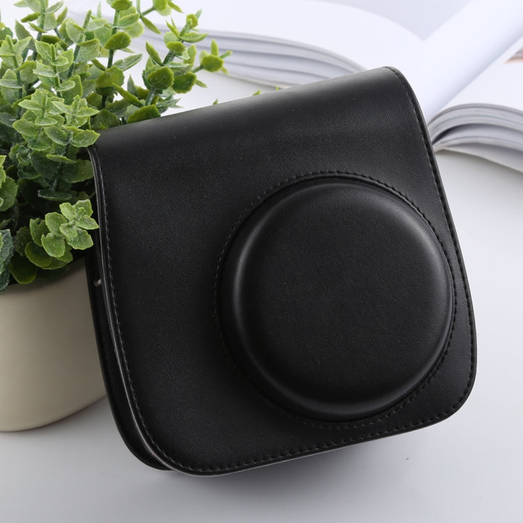 Retro Style Full Body Camera PU Leather Case Bag with Strap for FUJIFILM instax mini 9 / mini 8+ / mini 8(Black) - Camera Accessories by buy2fix | Online Shopping UK | buy2fix