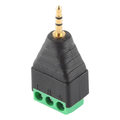 2.5mm Male Plug 3 Pole 3 Pin Terminal Block Stereo Audio Connector - Audio Adapter by buy2fix | Online Shopping UK | buy2fix