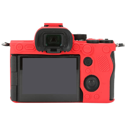 For Sony ILCE-7RM5 / Alpha 7R V Soft Silicone Protective Case (Red) - Protective Case by buy2fix | Online Shopping UK | buy2fix