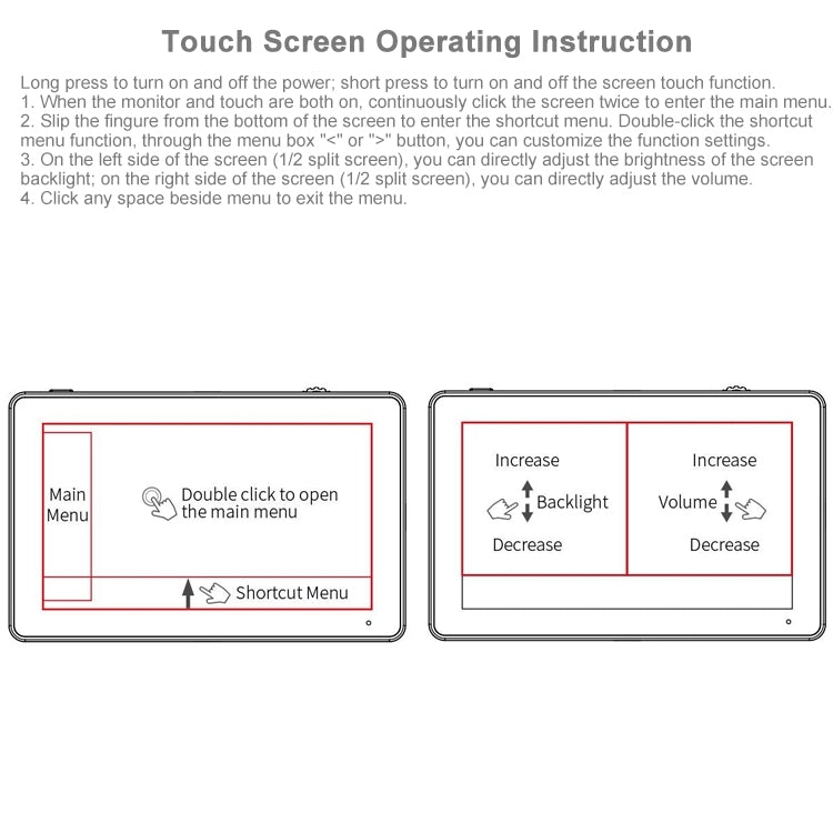 FEELWORLD LUT6S 1920x1080 2600 nits 6 inch IPS Screen HDMI 4K Touch Screen SDI HDI Camera Field Monitor - Camera Accessories by FEELWORLD | Online Shopping UK | buy2fix