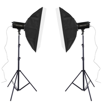 TRIOPO Oubao TTR400W 60x90cm Studio Softbox + Tripod Mount + 2x E27 150W Light Bulb Photography Lighting Tow Piece Set - Shoe Mount Flashes by TRIOPO | Online Shopping UK | buy2fix