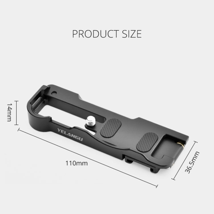 YELANGU CL12 Camera Expansion Board Base L Plate for Sony ZV-1 (Black) - Camera Accessories by YELANGU | Online Shopping UK | buy2fix