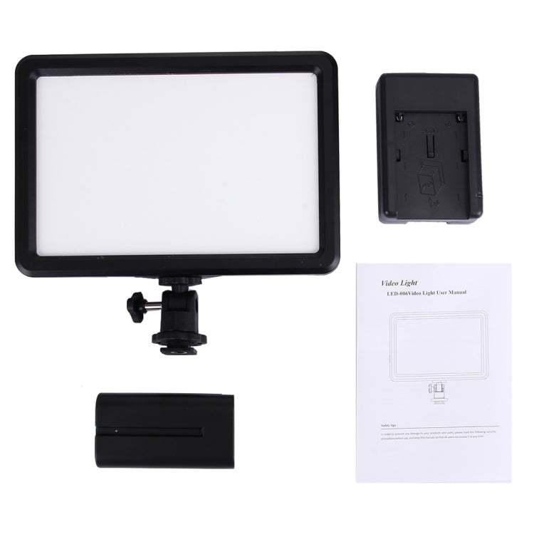 LED-006 104 LED 850LM Dimmable Video Light on-Camera Photography Lighting Fill Light for Canon, Nikon, DSLR Camera - Camera Accessories by buy2fix | Online Shopping UK | buy2fix