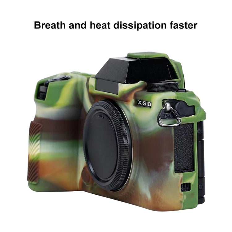 Soft Silicone Protective Case for FUJIFILM X-S10 (Camouflage) - Camera Accessories by buy2fix | Online Shopping UK | buy2fix