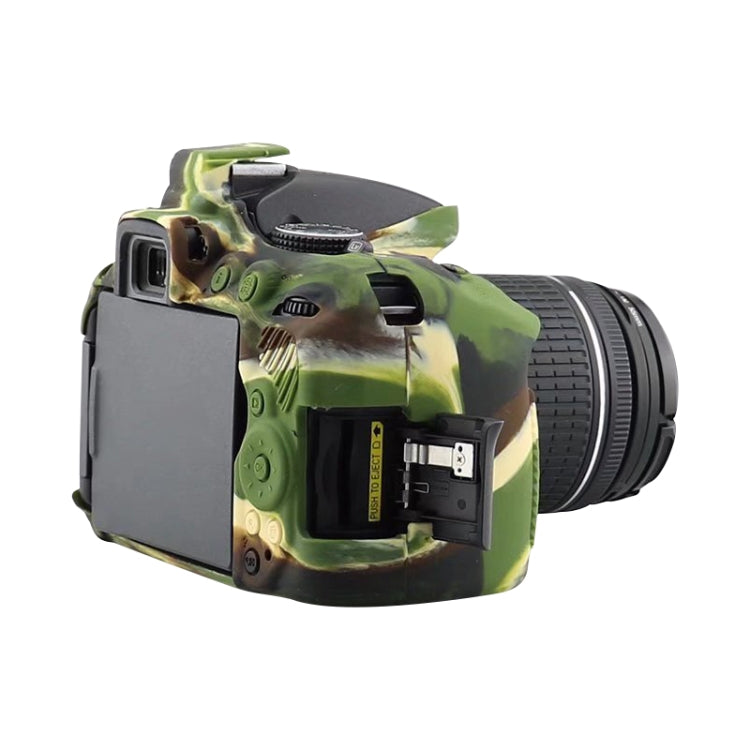 Soft Silicone Protective Case for Nikon D5300 (Camouflage) - Camera Accessories by buy2fix | Online Shopping UK | buy2fix