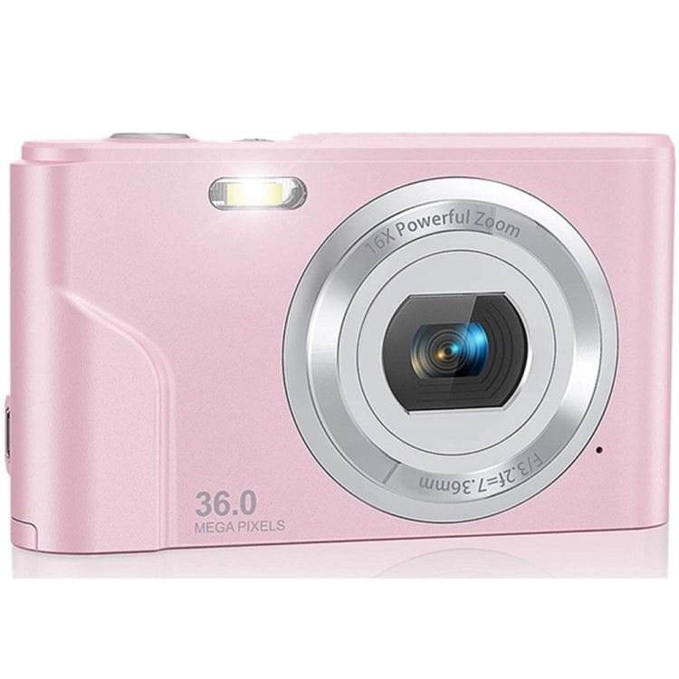 DC311 2.4 inch 36MP 16X Zoom 2.7K Full HD Digital Camera Children Card Camera, UK Plug (Pink) - Consumer Electronics by buy2fix | Online Shopping UK | buy2fix