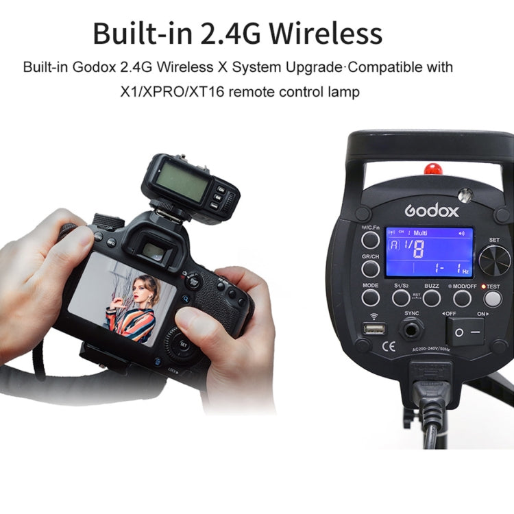 Godox QT400IIM 400Ws Strobe Studio Flash Light(EU Plug) - Camera Accessories by Godox | Online Shopping UK | buy2fix