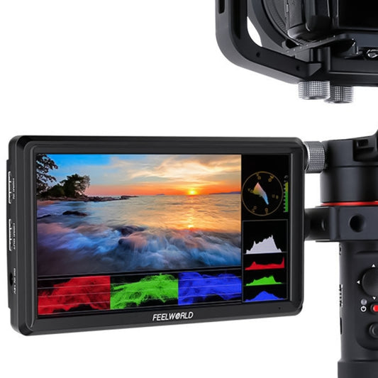 FEELWORLD FW568 V3 6 inch 3D LUT DSLR Camera Field Monitor, IPS Full HD 1920 x 1152,  Support HDMI Input Output Tilt Arm - Camera Accessories by FEELWORLD | Online Shopping UK | buy2fix