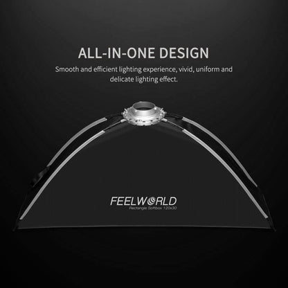 FEELWORLD FSR120 30x120cm Rectangular Softbox Quick Release Bowens Mount Diffuser -  by FEELWORLD | Online Shopping UK | buy2fix