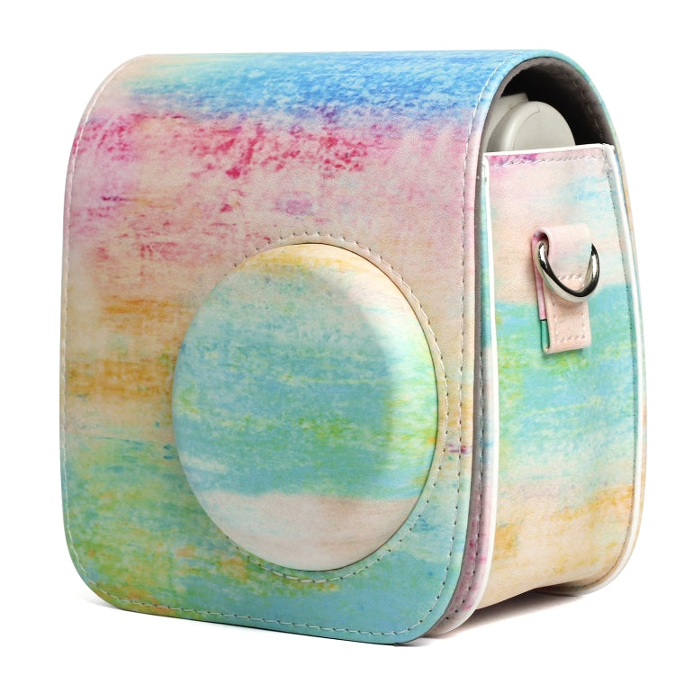 Rainbow Oil painting Pattern PU Leather Protective Camera Case Bag For FUJIFILM Instax Mini 7S / 7C Camera - Camera Accessories by buy2fix | Online Shopping UK | buy2fix