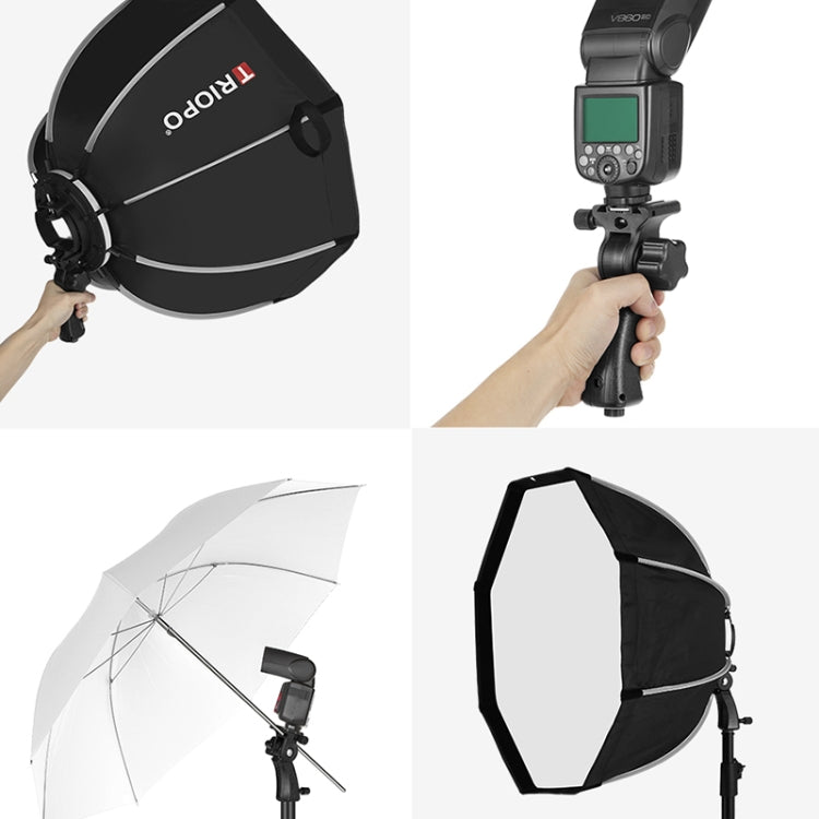 TRIOPO KX65 65cm Dome Speedlite Flash Octagon Parabolic Softbox Diffuser for Speedlite -  by TRIOPO | Online Shopping UK | buy2fix