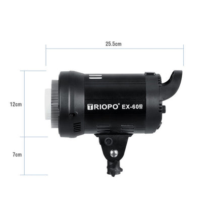 TRIOPO EX-60W Studio Flash Built-in Dissipate Heat System with EX-60III LED Single Light - Camera Accessories by TRIOPO | Online Shopping UK | buy2fix