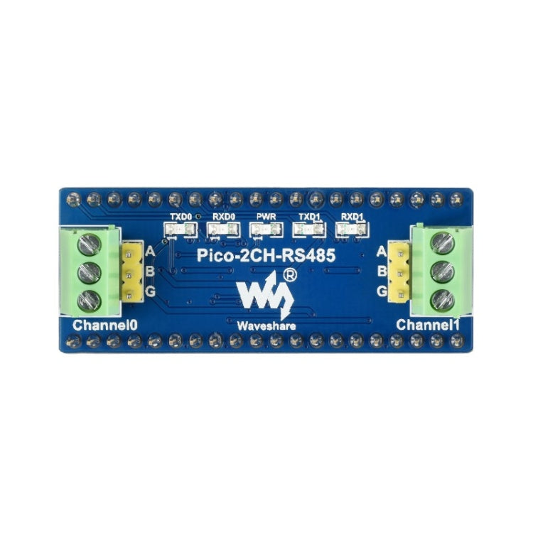 Waveshare 2-Channel RS485 Module for Raspberry Pi Pico, SP3485 Transceiver, UART To RS485 - Modules Expansions Accessories by WAVESHARE | Online Shopping UK | buy2fix