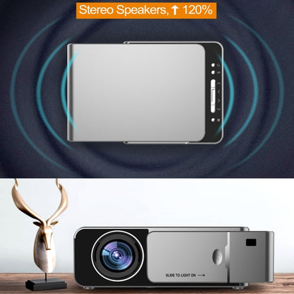 T6 2000ANSI Lumens 1080P LCD Mini Theater Projector, Phone Version, EU Plug(Silver) - Consumer Electronics by buy2fix | Online Shopping UK | buy2fix