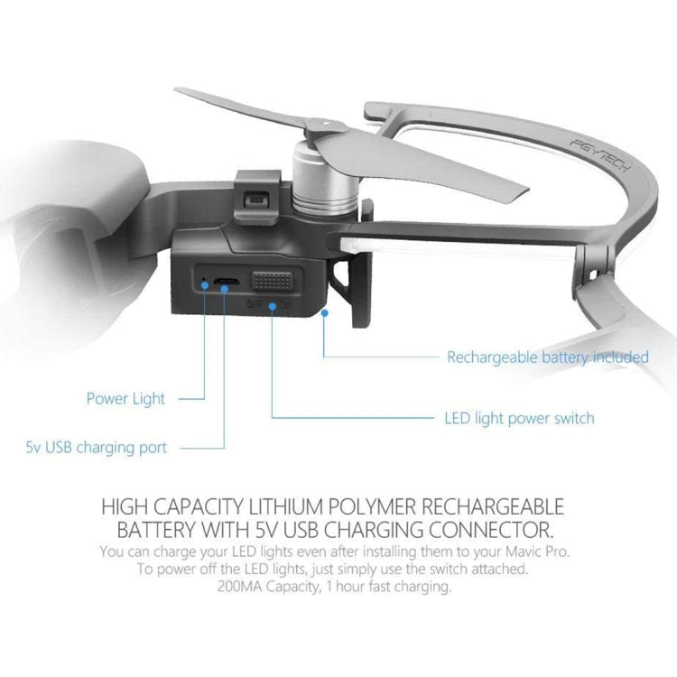 PGYTECH P-UN-034 light-painted LED Propeller Guard for DJ Mavic Air - Other by PGYTECH | Online Shopping UK | buy2fix