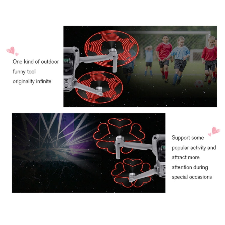 STARTRC 1 Pair Foldable Color LED DIY Flash Editable Word Lamp Propellers for DJI Mavic Air 2 - DJI & GoPro Accessories by STARTRC | Online Shopping UK | buy2fix