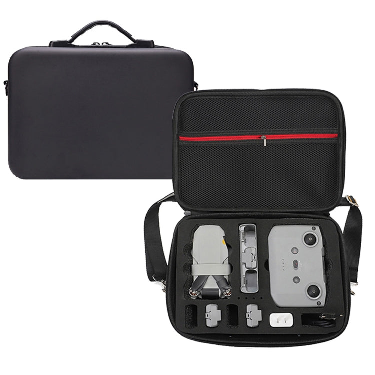 For DJI Mini 2 SE Shockproof Carrying Hard Case Shoulder Bag, Size: 29 x 19.5 x 10cm (Black Black) - DJI & GoPro Accessories by buy2fix | Online Shopping UK | buy2fix