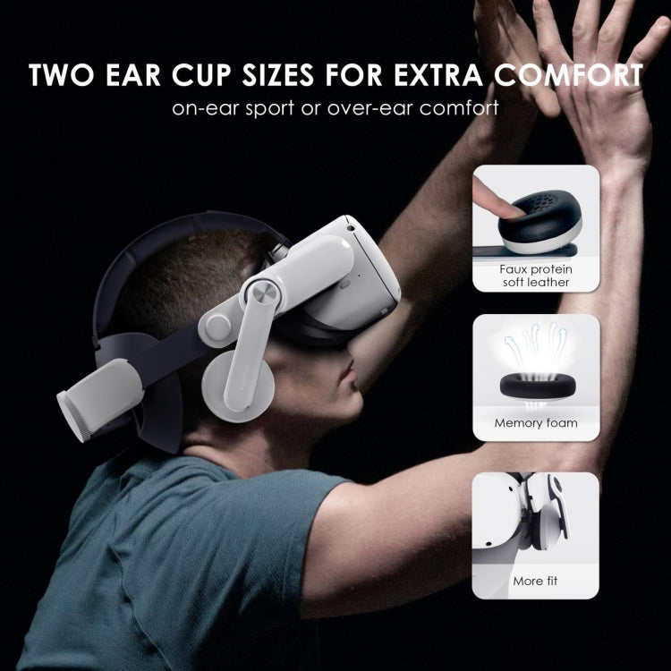 BOBOVR A2 Air Magnetic Double Earmuff Design Headphones for Oculus Quest 2 - VR Accessories by buy2fix | Online Shopping UK | buy2fix