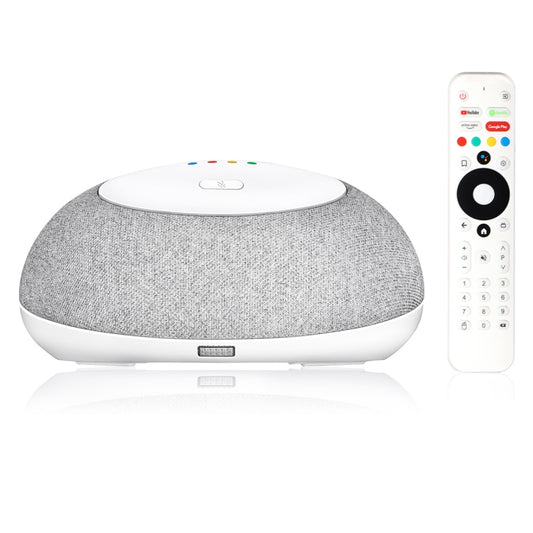 MECOOL KA1 Smart TV Speaker Android 11 TV Box with Remote Control, Amlogic S905X4 Quad Core Cortex-A55, 4GB+32GB, Dual-Band / Bluetooth / Ethernet / DVB-T/T2 / DVB-C(UK Plug) - Consumer Electronics by MECOOL | Online Shopping UK | buy2fix