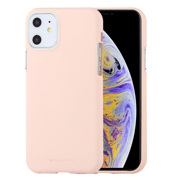 GOOSPERY SOFE FEELING TPU Shockproof and Scratch Case for iPhone 11(Apricot) - iPhone 11 Cases by GOOSPERY | Online Shopping UK | buy2fix