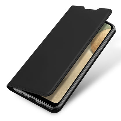 For Samsung Galaxy A12 DUX DUCIS Skin Pro Series Horizontal Flip PU + TPU Leather Case, with Holder & Card Slots(Black) - Galaxy Phone Cases by DUX DUCIS | Online Shopping UK | buy2fix