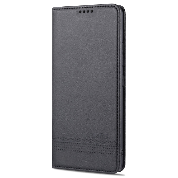 For Samsung Galaxy A42 5G AZNS Magnetic Calf Texture Horizontal Flip Leather Case with Card Slots & Holder & Wallet(Black) - Galaxy Phone Cases by AZNS | Online Shopping UK | buy2fix