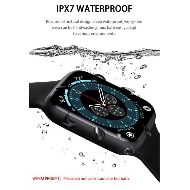 DW35 1.75 inch Full Screen IP67 Waterproof Smart Watch, Support Sleep Monitor / Heart Rate Monitor / Bluetooth Call(Black) - Smart Wear by buy2fix | Online Shopping UK | buy2fix