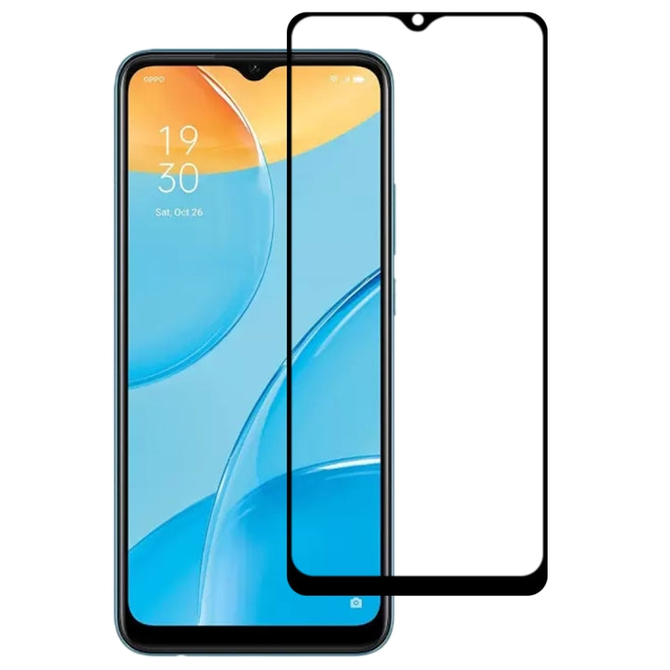 For OPPO A15s Full Glue Full Screen Tempered Glass Film - OPPO & vivo Accessories by buy2fix | Online Shopping UK | buy2fix