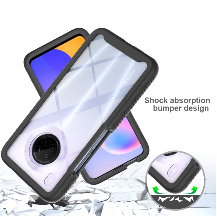 For Huawei Y9a Starry Sky Solid Color Series Shockproof PC + TPU Protective Case(Black) - Mobile Accessories by buy2fix | Online Shopping UK | buy2fix