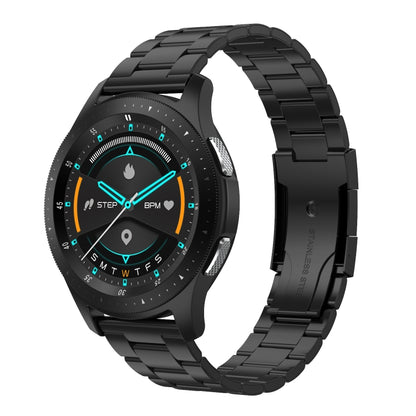 W68 1.54 inch Touch Screen IP67 Waterproof Smart Bracelet, Support Blood Oxygen Monitoring / Bluetooth Call / Heart Rate Monitoring, Style: Steel Strap(Black) - Smart Wear by buy2fix | Online Shopping UK | buy2fix