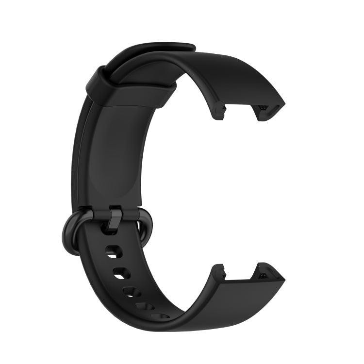 For Xiaomi Mi Watch Lite / Redmi Watch Silicone Watch Band, Size: One Size(Black) - Smart Wear by buy2fix | Online Shopping UK | buy2fix