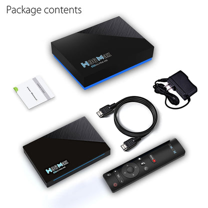 H96 Max 8K Smart TV BOX Android 11.0 Media Player wtih Remote Control, Quad Core RK3566, RAM: 4GB, ROM: 32GB, Dual Frequency 2.4GHz WiFi / 5G, Plug Type:US Plug - Consumer Electronics by buy2fix | Online Shopping UK | buy2fix