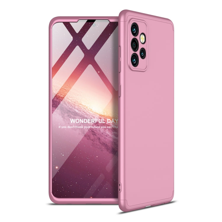 For Samsung Galaxy A72 5G / 4G GKK Three Stage Splicing Full Coverage PC Case(Rose Gold) - Samsung Accessories by GKK | Online Shopping UK | buy2fix