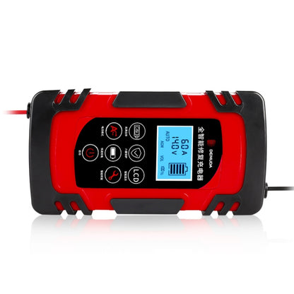 DEMUDA DC-80 Car Battery Charger 12V/24V Intelligent Pulse Repair Type Lead-acid Battery, Plug Type:AU Plug(Red) - In Car by buy2fix | Online Shopping UK | buy2fix