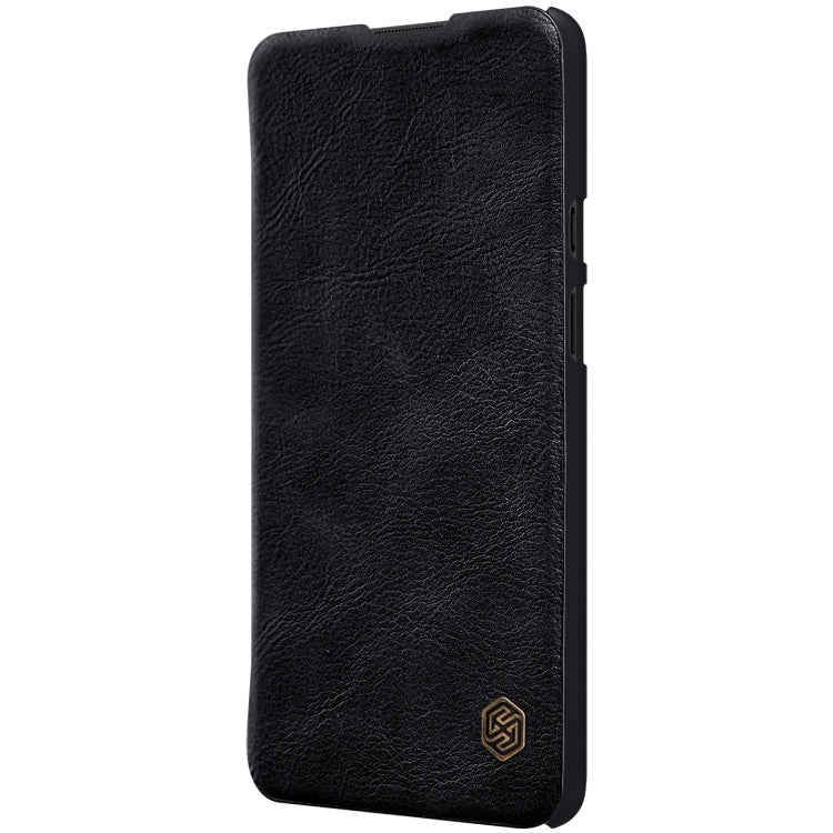 For OnePlus 9 (IN/CN Version) NILLKIN QIN Series Crazy Horse Texture Horizontal Flip Leather Case with Card Slot(Black) - OnePlus Cases by NILLKIN | Online Shopping UK | buy2fix