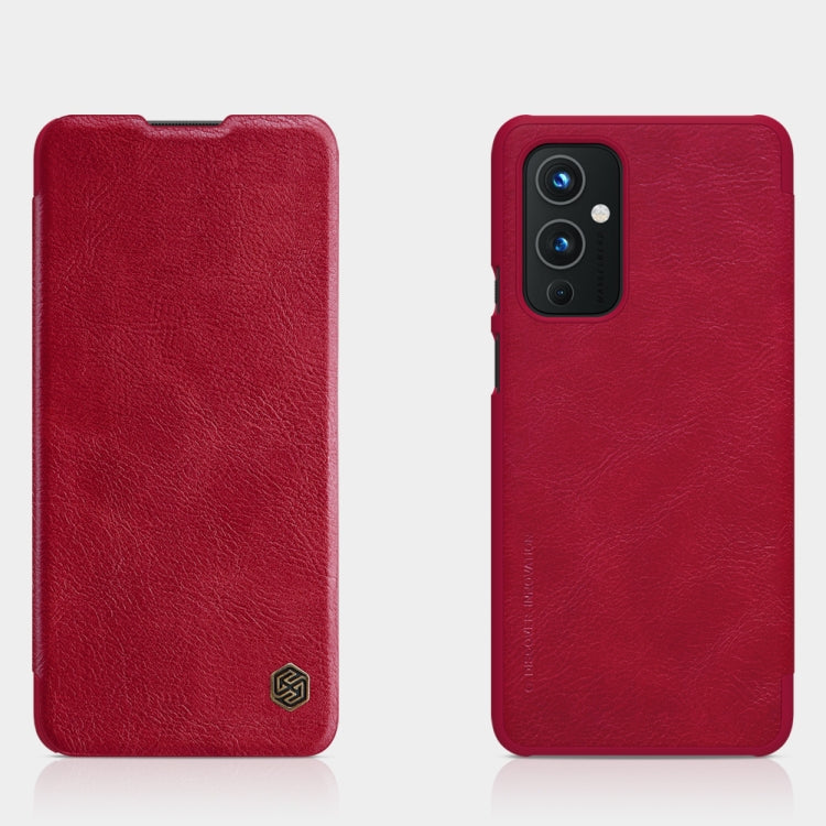 For OnePlus 9 (IN/CN Version) NILLKIN QIN Series Crazy Horse Texture Horizontal Flip Leather Case with Card Slot(Red) - OnePlus Cases by NILLKIN | Online Shopping UK | buy2fix