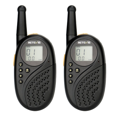 1 Pair RETEVIS RT-35 0.5W EU Frequency 446MHz 8CHS Children Handheld Walkie Talkie(Black) - Children by RETEVIS | Online Shopping UK | buy2fix