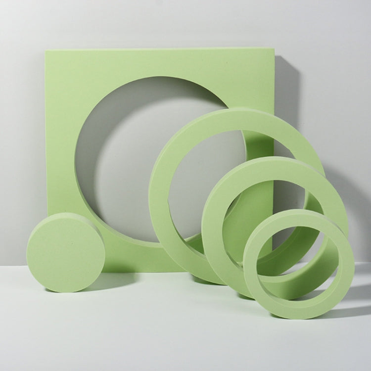 Round Combo Kits Geometric Cube Solid Color Photography Photo Background Table Shooting Foam Props (Green) - Camera Accessories by buy2fix | Online Shopping UK | buy2fix