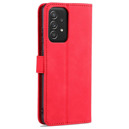 For Samsung Galaxy A52 5G / 4G AZNS Skin Feel Calf Texture Horizontal Flip Leather Case with Card Slots & Holder & Wallet(Red) - Galaxy Phone Cases by AZNS | Online Shopping UK | buy2fix