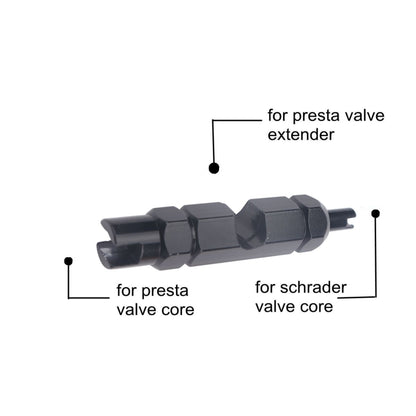 A5590 10 PCS Bicycle French Valve Core with Black Disassembly Tool - Outdoor & Sports by buy2fix | Online Shopping UK | buy2fix