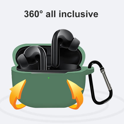 For Xiaomi FlipBuds Pro Full Coverage Liquid Silicone Protective Case(Dark Green) - Xiaomi Earphone Case by buy2fix | Online Shopping UK | buy2fix