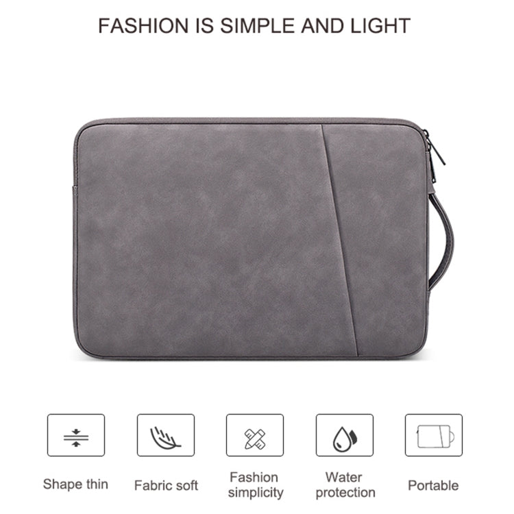 ND08 Sheepskin Notebook Iner Bag, Size:13.3 inch(Elegant Gray) - 13.3 inch by buy2fix | Online Shopping UK | buy2fix