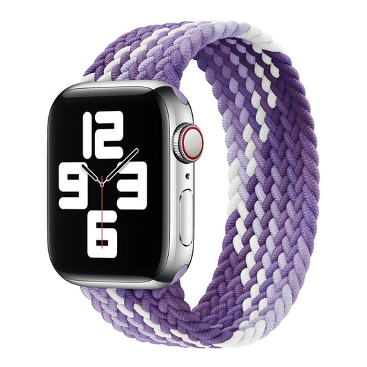 Single Loop Weaving Nylon Watch Band, Size: M 145mm For Apple Watch Series 9&8&7 41mm / SE 3&SE 2&6&SE&5&4 40mm / 3&2&1 38mm(Grape Purple) - Watch Bands by buy2fix | Online Shopping UK | buy2fix