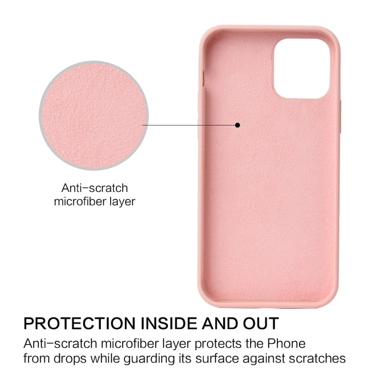 For iPhone 13 Pro Max Solid Color Liquid Silicone Shockproof Protective Case (Sand Pink) - iPhone 13 Pro Max Cases by buy2fix | Online Shopping UK | buy2fix