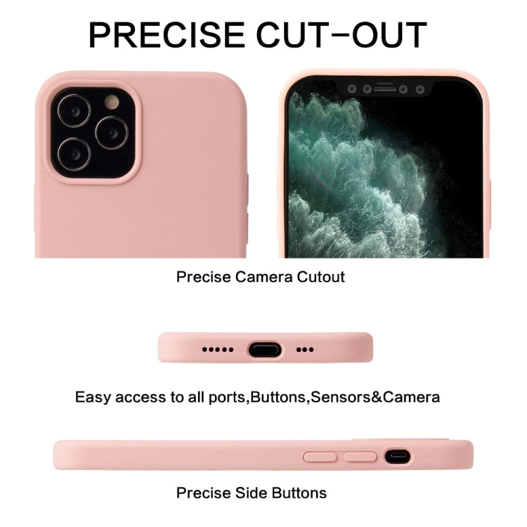 For iPhone 13 Pro Max Solid Color Liquid Silicone Shockproof Protective Case (Carmine) - iPhone 13 Pro Max Cases by buy2fix | Online Shopping UK | buy2fix