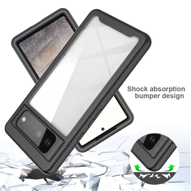 For Google Pixel 6 Starry Sky Solid Color Series Shockproof PC + TPU Case(Black) - Mobile Accessories by buy2fix | Online Shopping UK | buy2fix