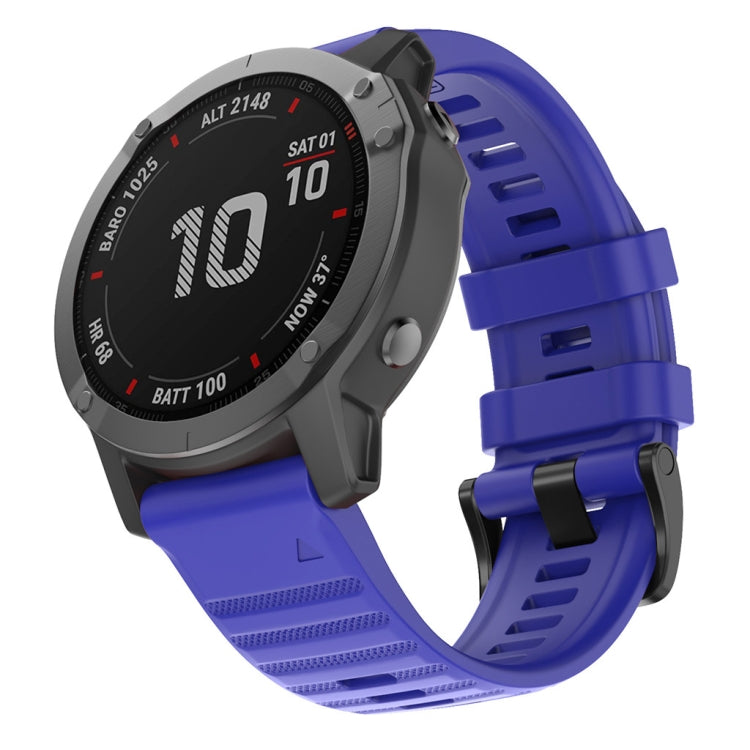 For Garmin Fenix 7X / 6X 26mm Smart Watch Quick Release Silicon Watch Band(Royal Blue) - Smart Wear by buy2fix | Online Shopping UK | buy2fix