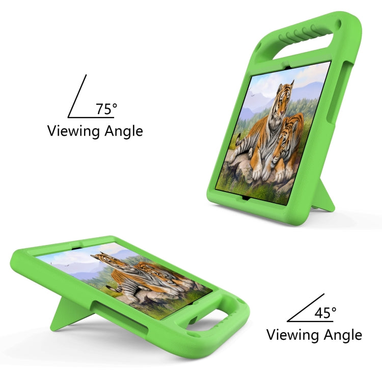 For Lenovo M10 FHD REL TB-X605FC / TB-X605LC Handle Portable EVA Shockproof Anti Falling Protective Case with Triangle Holder(Green) - Lenovo by buy2fix | Online Shopping UK | buy2fix